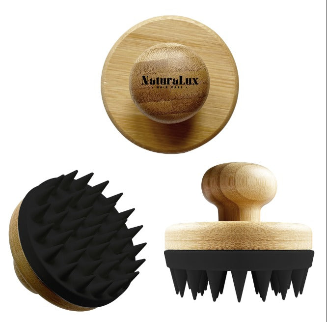 Hair Shampoo Brush for Scalp black